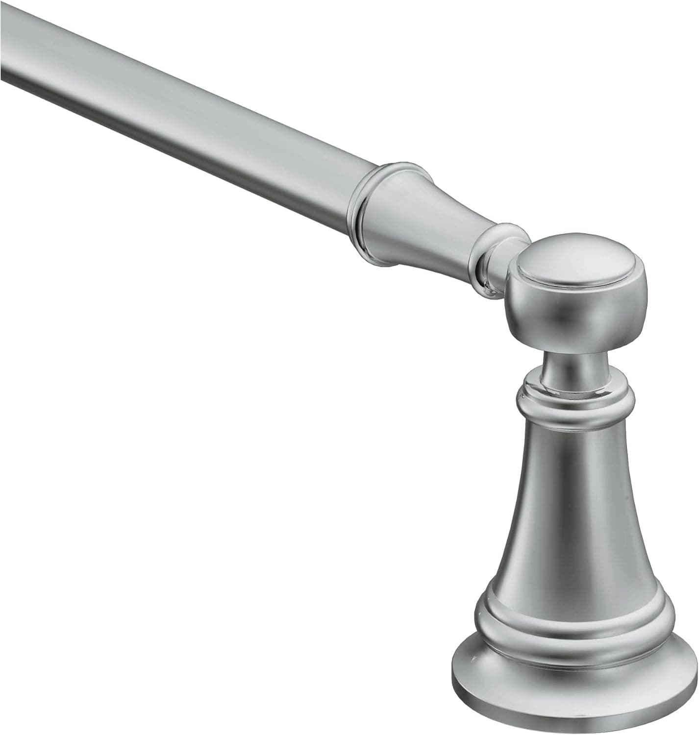 Moen YB8418CH Weymouth 18-Inch Single -Towel Bar, 18 Inch, Chrome