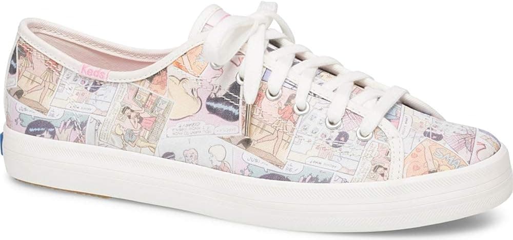 Keds x Betty and Veronica Kickstart Comic Pink Multi Twill 7.5 B (M)
