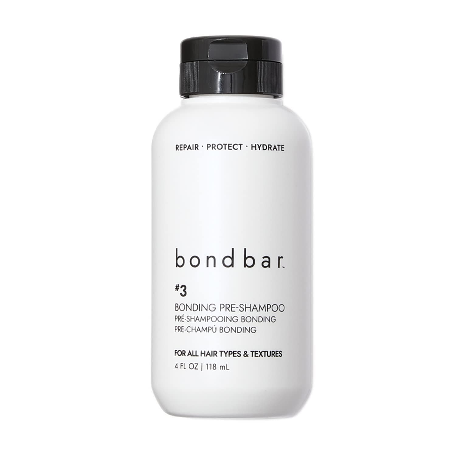 Bondbar Pre-Shampoo Repair Treatment for Damaged Hair, Reduces Breakage & Frizz, Moisturizes & Adds Shine, Strengthens All Hair Types & Textures, Vegan, Cruelty-Free, 4 Fl. Oz.
