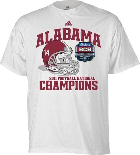 NCAA Alabama Crimson Tide 2011 BCS National Champions Helmet Honor Tee Men's