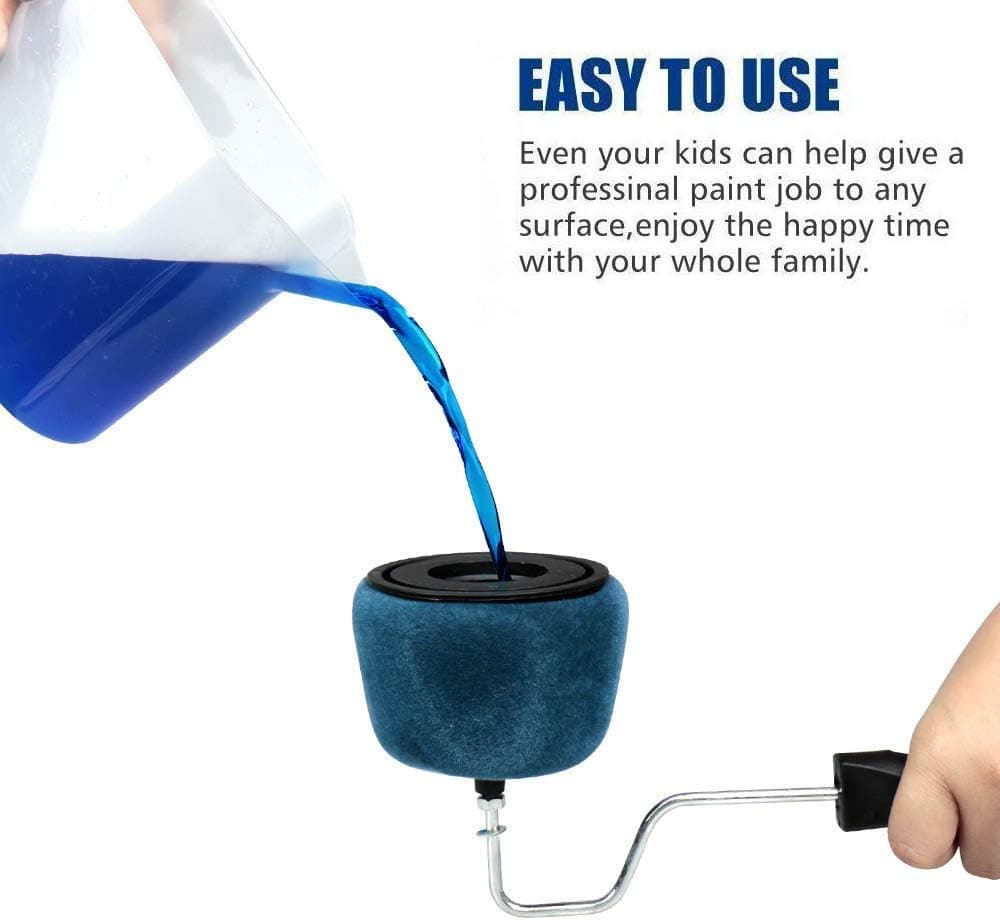 Paint Roller Kit with Sticks Ceiling Wall Painting Brushes Roller Runner Decorating Tools House Painting Supplies Paint Roller Brush Set