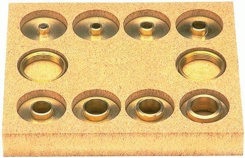 Jesada BTG-001 10-Piece Solid Brass Template Guide Kit