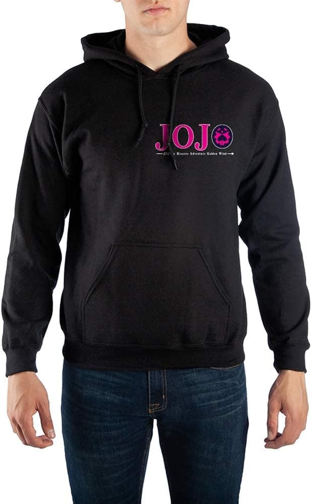 Jojos Bizarre Adventures Manga Series Mens Black Hoodie