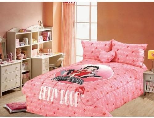 Betty Boop Queen Size Comforter, Sheet, Shams... Bedding Set - 5 Pieces Set