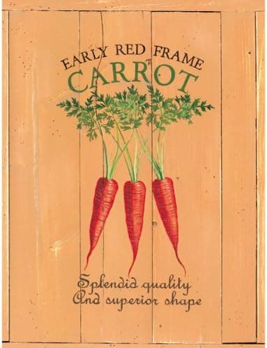 Carrot Metal Sign