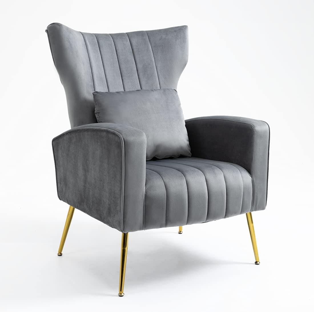 DIFEISI Room Reading Chair,Velvet Chair Room Chair Sofa Set Armchair