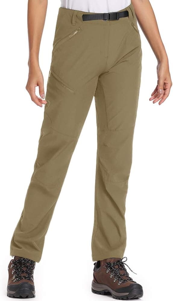 Women's Cargo Hiking Stretch Pants, UPF 50+ Quick Dry Hiking Camping Cool Lightweight Trousers