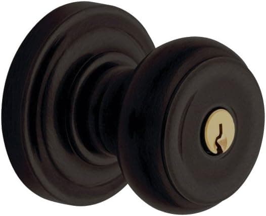 Baldwin Estate 5210.102.ENTR Colonial Keyed Entry Knob in Oil Rubbed Bronze