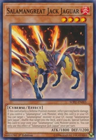 Yu-Gi-Oh! - Salamangreat Jack Jaguar - SOFU-EN005 - Soul Fusion - 1st Edition - Common