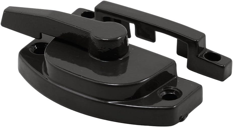 Slide-Co 174052 Sash Lock with Vinyl Window, Bronze