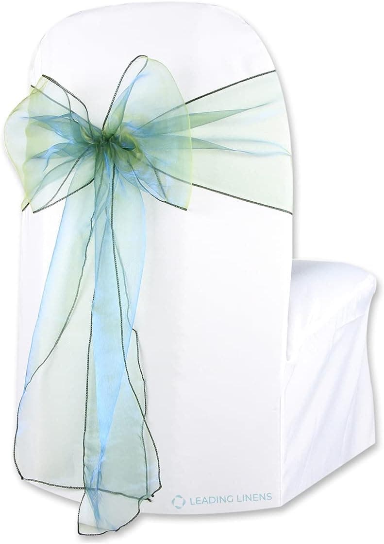 Sparkles Make It Special Leading Linens 100-pcs Organza Chair Cover Bow Sash - Hunter Green - Wedding Party Banquet Reception - 28 Colors Available