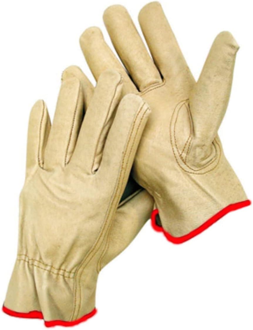 Toledano industries 12 Pair Small Leather Work Gloves. Ideal Hand Protection all Environments.