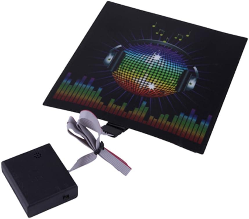 HDE Sound-Activated Rave LED Panel w/Sensor Module - DJ Headphones EQ