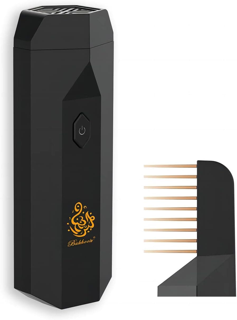 Portable Arabian Rechargeable Electronic Incense Burner,USB Portable Incense Burner Electric Aromatherapy Machine,Handheld Portable Hair Incense Burner Electric Muslim Ramadan Aroma Diffuser