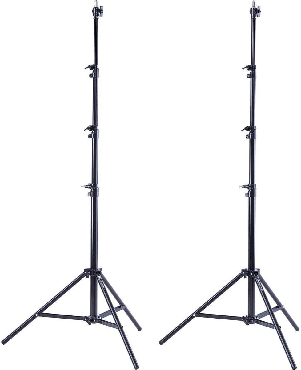 Flashpoint 2X Pro Air-Cushioned Heavy-Duty Light Stand (Black, 9.5')