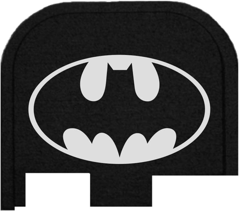 BARWING Bastion Laser Engraved Butt Plate, Rear Slide Cover Back Plate for Glock G43, G43X, and G48 9mm ONLY - Batman