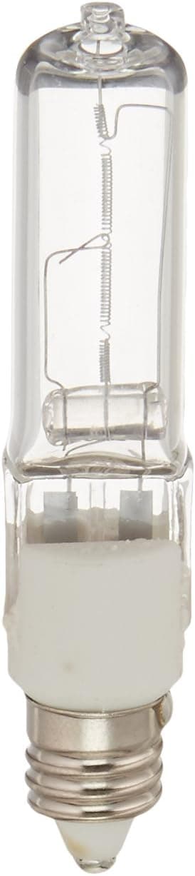 Eiko 00213 - Q50CL/MC-130V - Clear Halogen JD Type 50 Watt, E11 Base (Mini Candelabra), 130 Volt Long Life