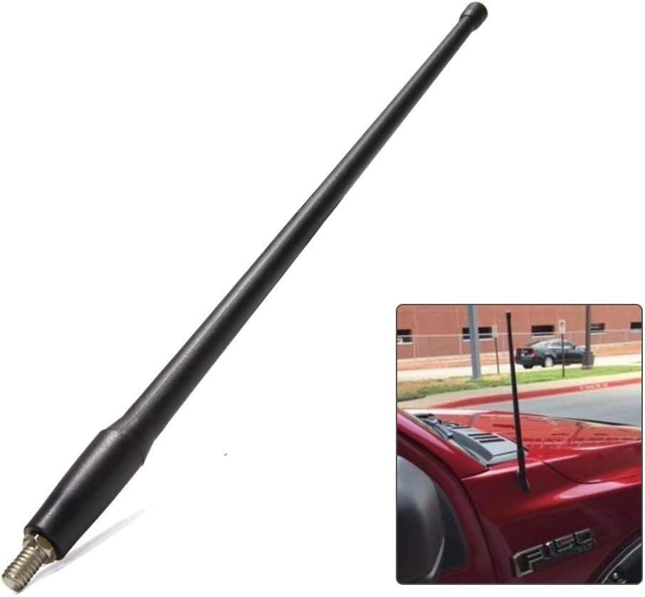 Antenna Replacement for 1980-2019 Ford F150 13 inches Flexible Rubber Antenna Designed for Optimized FM/AM Reception