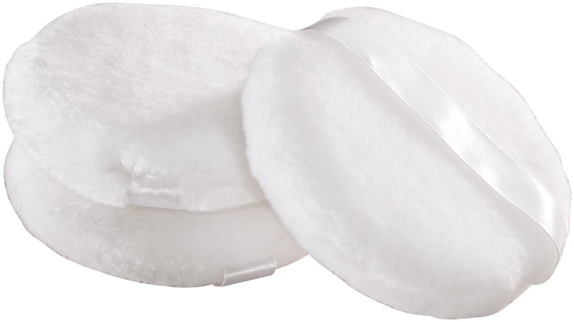 Large Size 3.15" Diameter Round Facial Face Sponge Makeup Cosmetic Loose Powder Puff Pack of 3 Pcs (Whit)