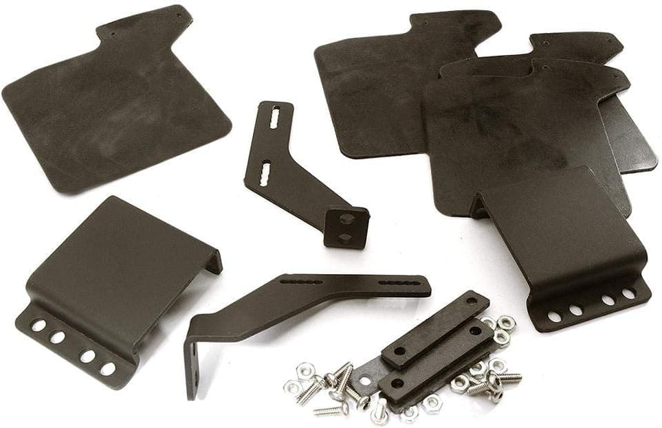 Integy RC Model C28419 Off-Road Mud Flaps Dirt Guards for Traxxas TRX-4 Scale & Trail Crawler