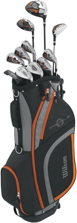Wilson Profile XLS Teen Complete Package Golf Set, Right Hand, Orange