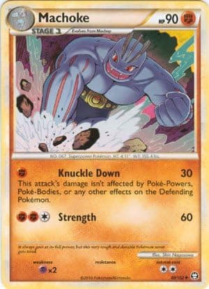 Pokemon Legend HS4 Triumphant Single Card Machoke #40 Uncommon