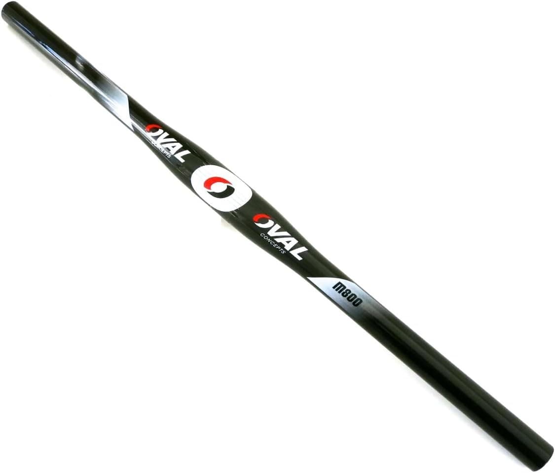 Oval Concepts M800 Flatbar MTB Carbon Handlebar 580mm Length 31.8 OS Black 112g