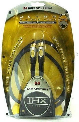 Monster THX Ultra 1000 S-Video Cable - 4ft (1.2M)