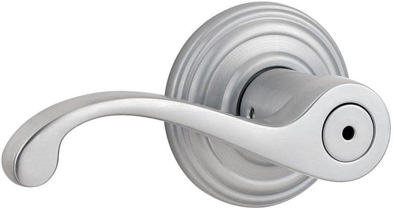 Kwikset 730CHL 26D 6AL RCS RLVR Commonwealth Privacy Door Leverset with Included 6-Way Adjustable, Satin Chrome