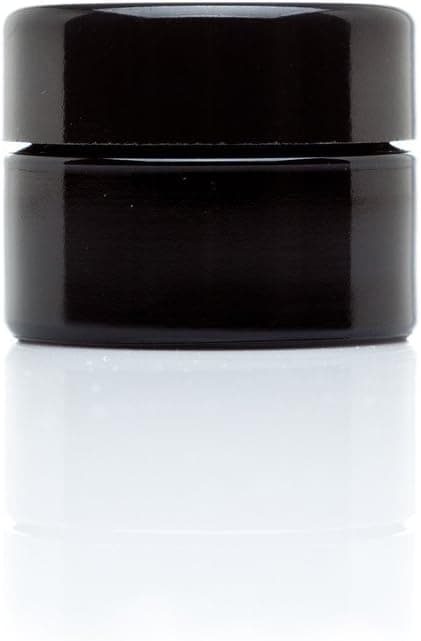 Infinity Jars 15 Ml (.5 fl oz) Pocket Size Black Ultraviolet Glass Screwtop Jar (1)