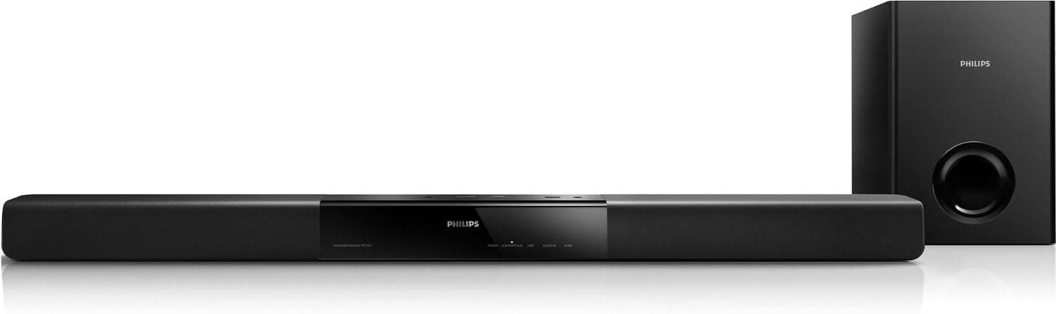 Philips HTL2151/F7 1/2-Inch 2.1-Channel Soundbar with Passive Subwoofer