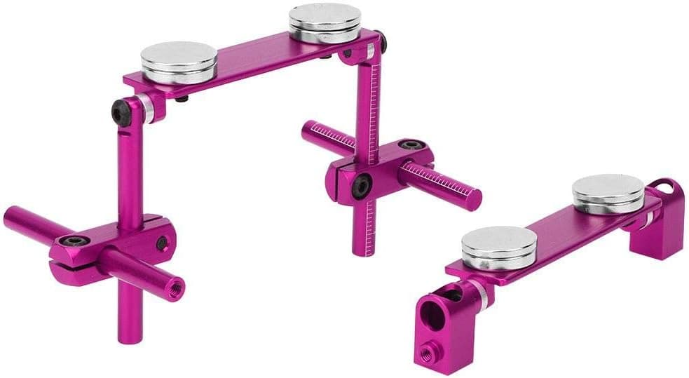 T best RC Car Body Mount Kit, Aluminum Magnetic Invisible Body Shell Mount Kit for HSP 1/10 RC Racing Car(Purple)