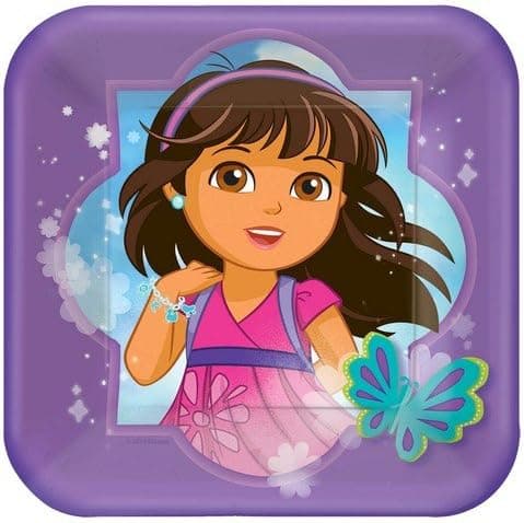 Dora And Friends Teen Plate (S) 8ct [Contains 5 Manufacturer Retail Unit(s) Per Amazon Combined Package Sales Unit] - SKU# 5214176