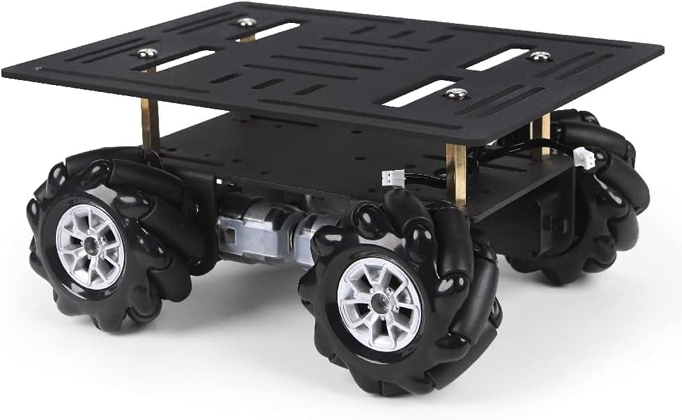 LewanSoul Mecanum Chassis Car Kit with Aluminum Alloy Frame, TT Motor and 60mm Mecanum Wheels, Smart Robot Car,DIY Kit (Unassembled)