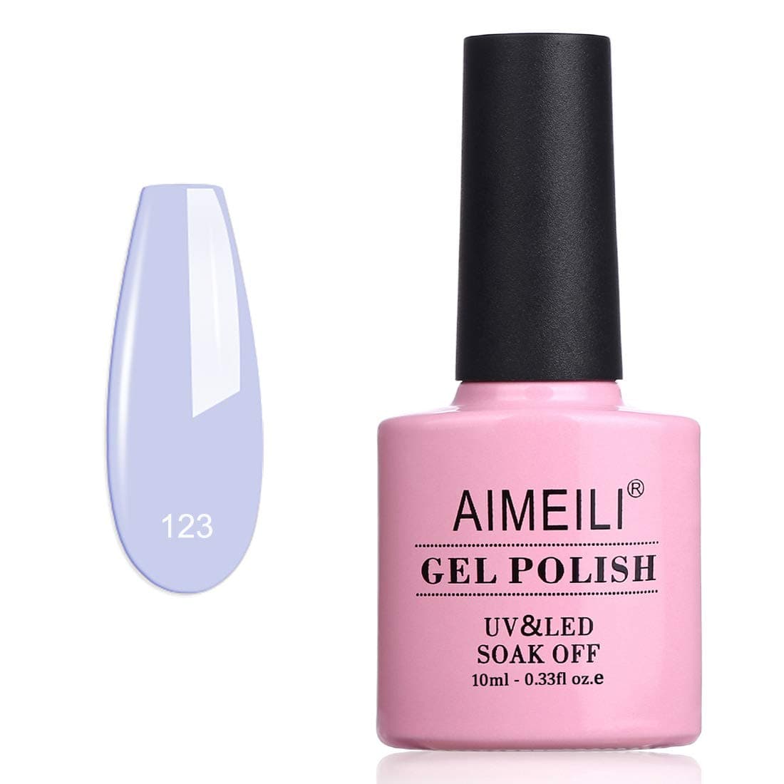 AIMEILI Soak Off U V LED Gel Nail Polish - Ceratostigma Plumbaginoides (123) 10ml