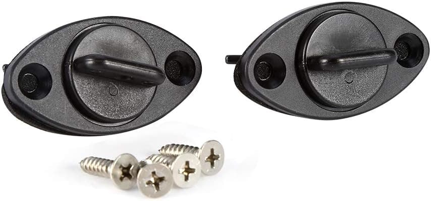 Vbestlife Universal Drain Plug Kit,Thread Bung for Canoe Dinghy Kayak Boat Set of 2 Plugs and 4 Screws Boat Drain Holes Kayak Plugs for Pelican
