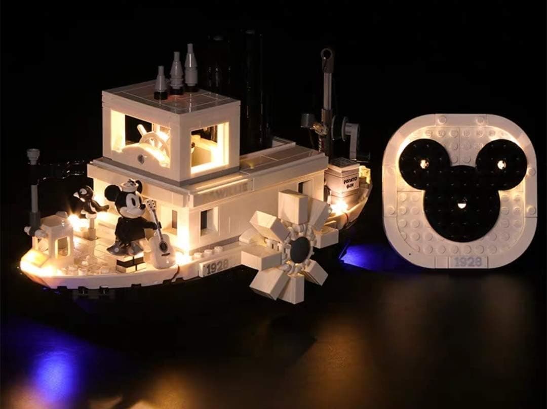 LED Light Kit For Lego 21317 Ideas Disney Steamboat Willie (Lego Set no Included)