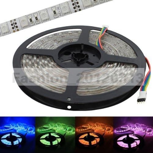 1m 5050 RGB SMD LED Strip Waterproof 12v 60leds/m Flexible