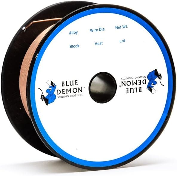 Blue Demon ER70S6 X .035 X 2 LB MIG/GMAW Carbon Steel Welding Wire, All Position, Low Spatter, Formulated to Provide Porosity-Free, X-Ray Quality Welds
