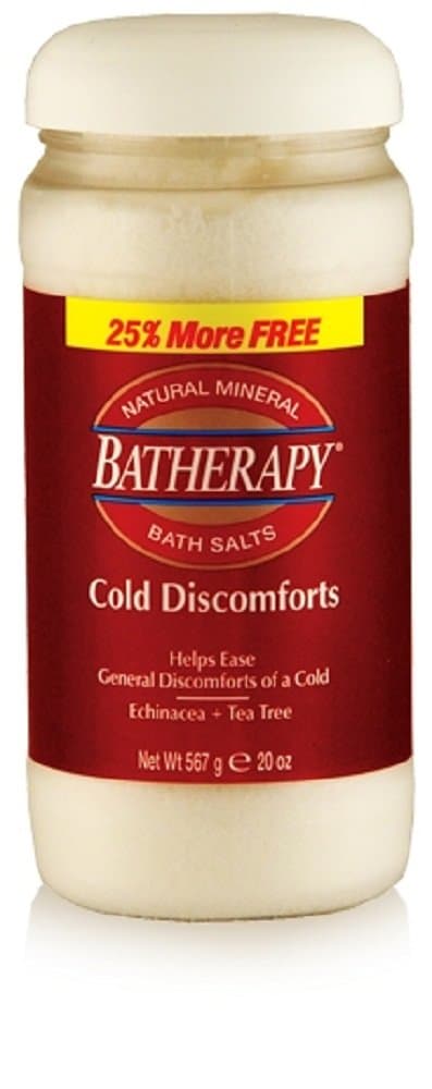 Batherapy Cold Discomforts Mineral Bath Salts, 20 Ounce Jar