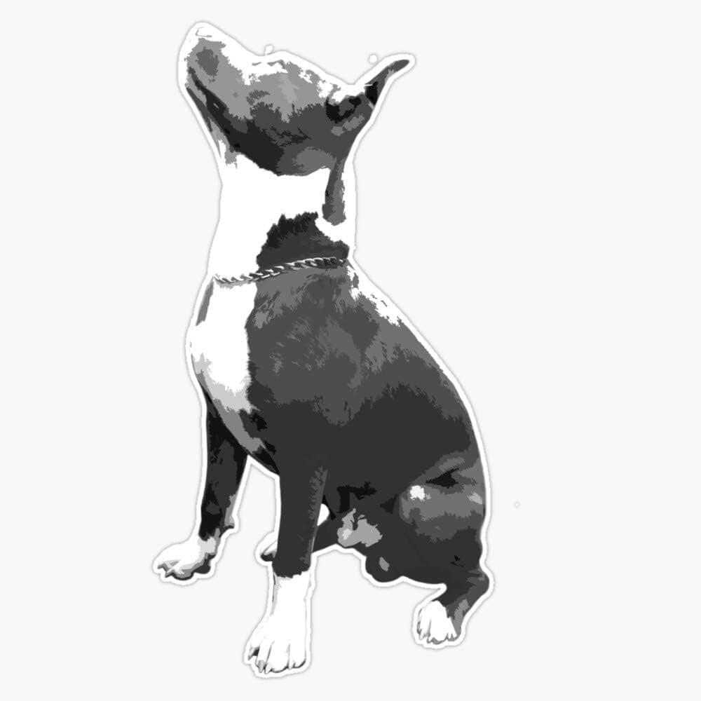 Pit Bull Dog Vinyl Waterproof Sticker Decal Car Laptop Wall Window Bumper Sticker 5"