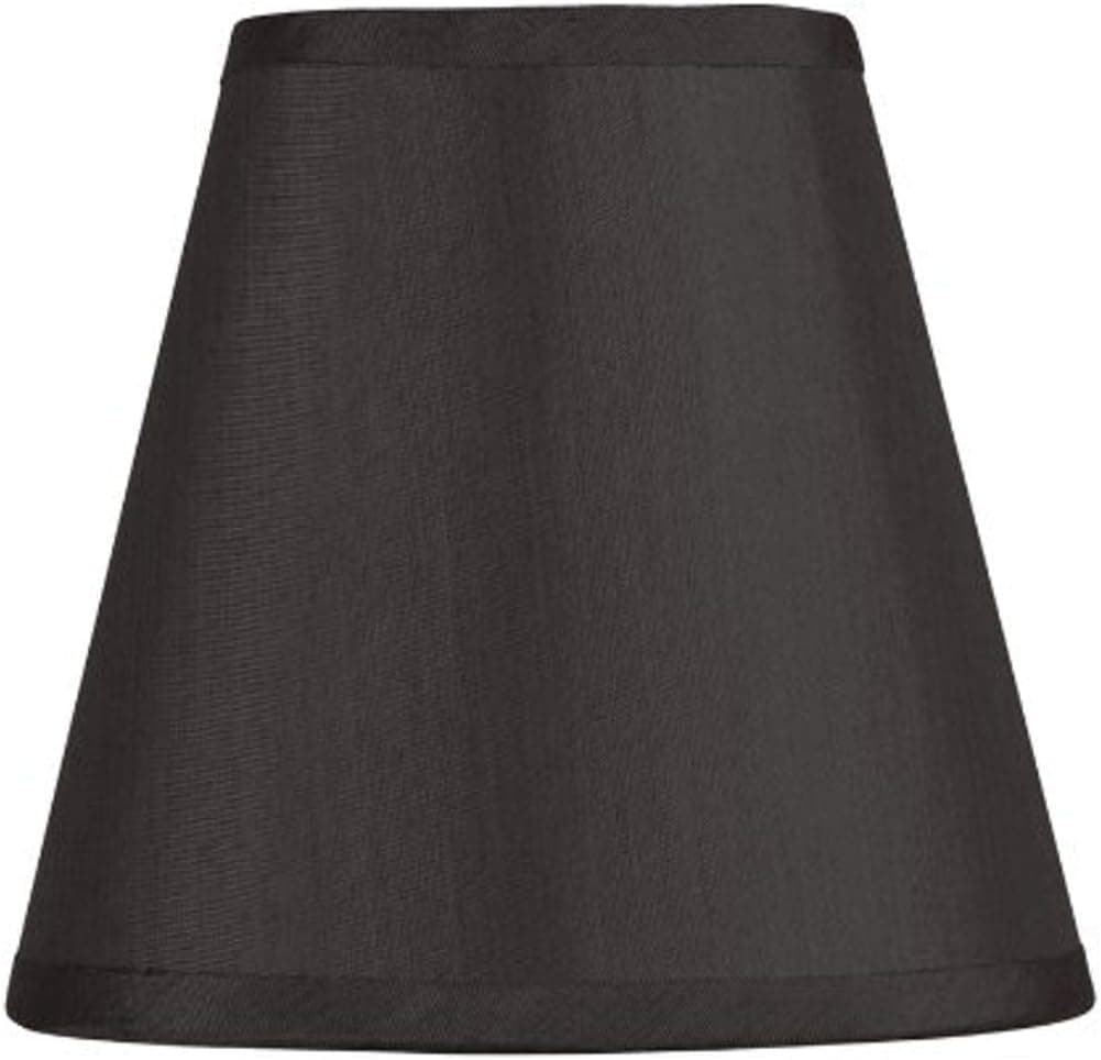 Livex Lighting S315 Hardback Clip Chandelier Shade, 1.0" x 1.0" x 1.0", Black