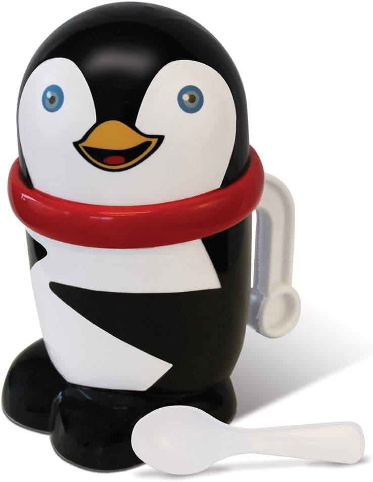 Geospace Ice Cream MUGZ Personal-Size Mini Instant Ice Cream Maker, Penguin