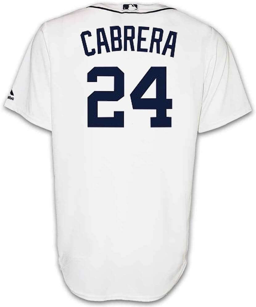 Miguel Cabrera Detroit Tigers MLB White Cool Base Jersey-XX-Large