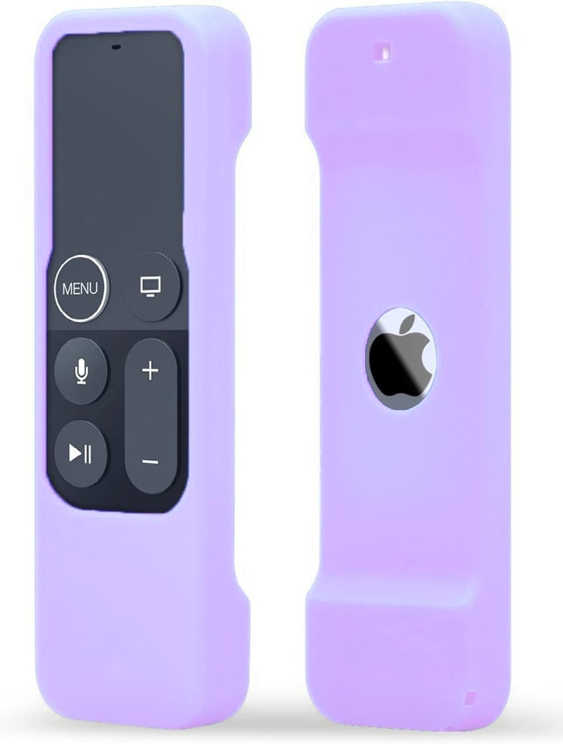 TOKERSE Silicone Case Compatible with Apple TV 4K 4th 5th Generation Siri Remote - Anti-Slip Shock Proof Remote Cover Case Compatible with Apple TV 4K 4th 5th Gen Siri Remote Controller - Light Purple