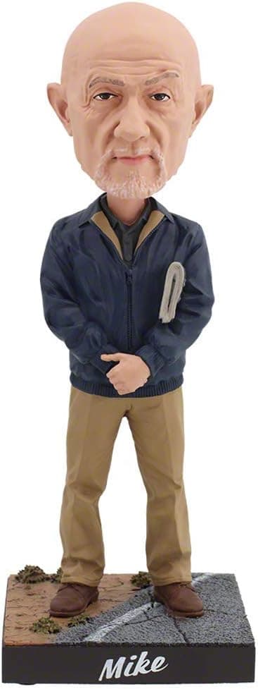 Royal Bobbles Better Call Saul Mike Ehrmantraut Bobblehead, Premium Polyresin Lifelike Figure, Unique Serial Number, Exquisite Detail