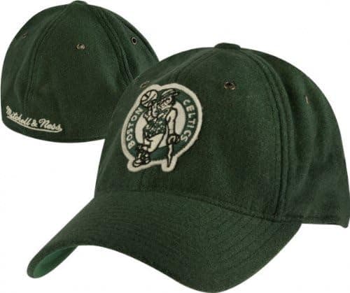 Mitchell & Ness Boston Celtics Green Hardwood Classics Melton Wool Flex Hat