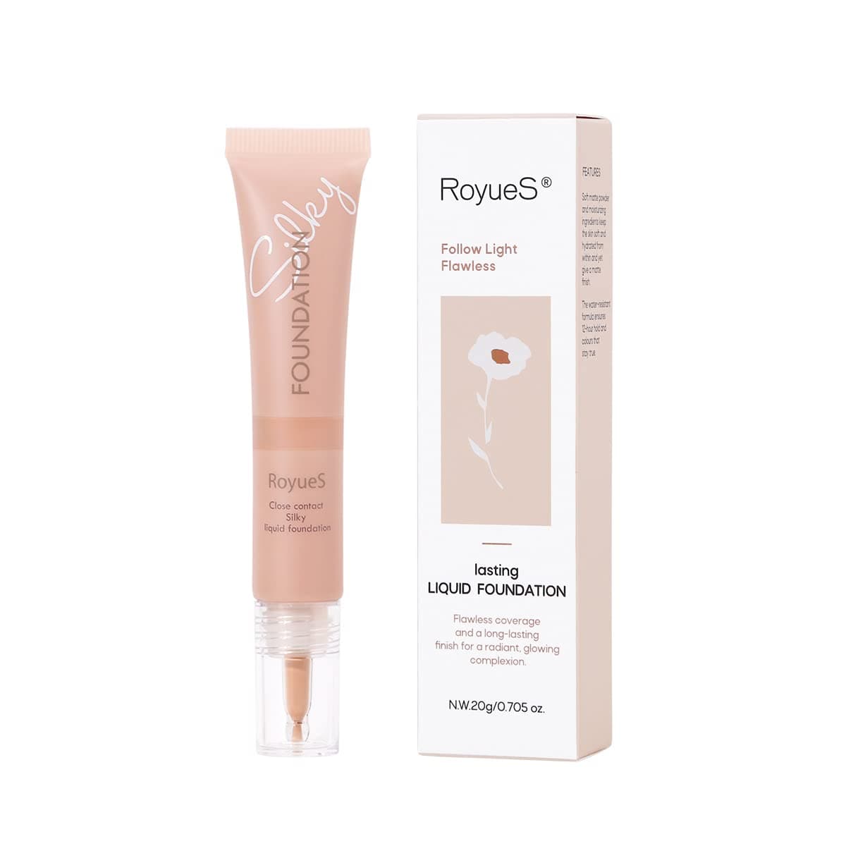 KISSIO Foundation,Matte Foundation Makeup,Long Lasting,Covers Dark Circles and Blemishes,Smooth and Light, Antioxidant,Cruelty free,0.07 oz.(05#Classic American)