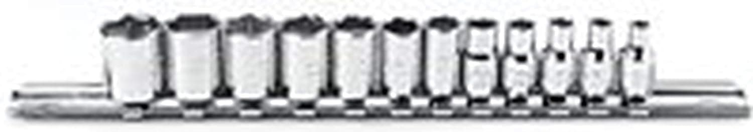 Stanley Proto J47200 12 Piece 6 Point 1/4" Drive Metric Socket Set