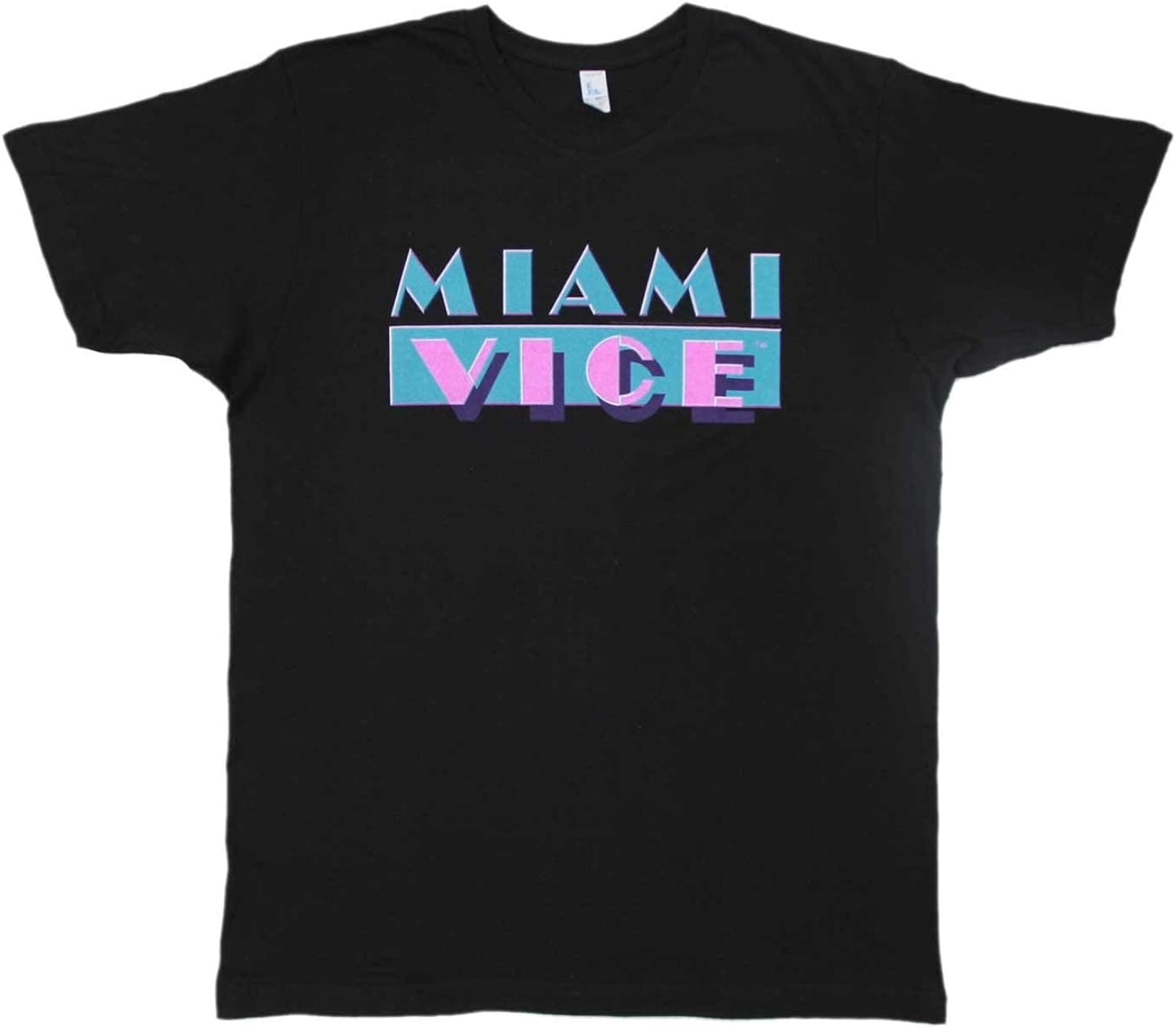 Miami Vice Adult Black T-Shirt